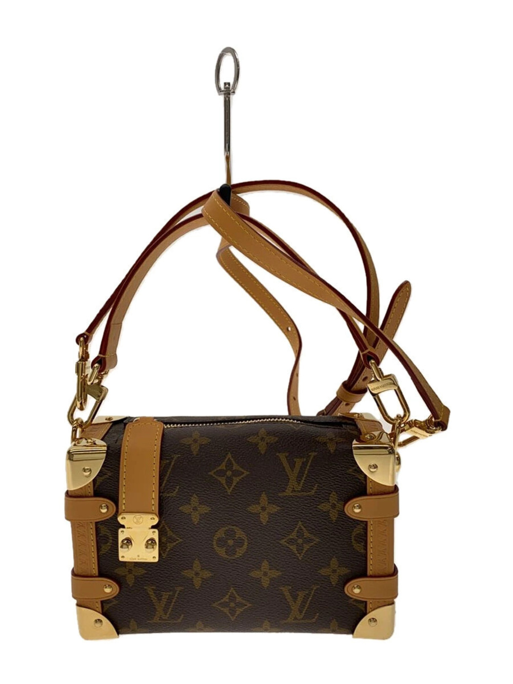 Louis Vuitton Side Trunk Monogram canvas cowhide leather Brown
